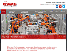 Tablet Screenshot of olympustechnologies.co.uk